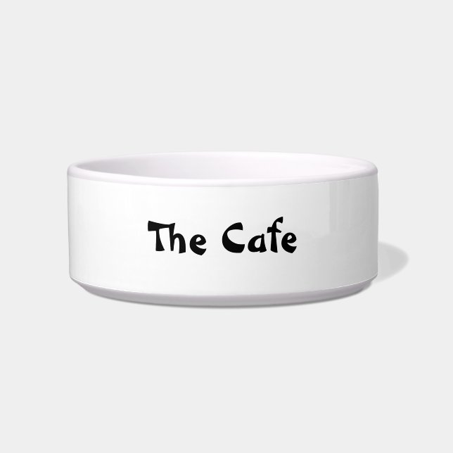 PET BOWL KERAMISCHE STIJL ONTWERP VOERBAKJE (Voorkant)