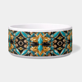 Pet Bowl met Bahama's Kleuren Abstract Ontwerp Voerbakje