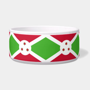 Pet Bowl met de vlag van Burundi Voerbakje