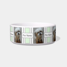 Pet Bowl met Malshi-pop en -tekst Voerbakje