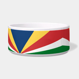 Pet Bowl met Seychellen kleuren Abstract Design Voerbakje