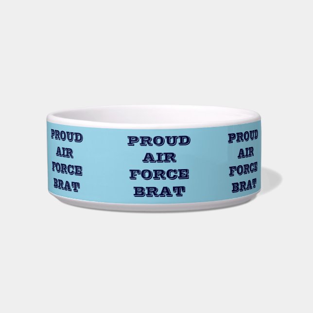 Pet Bowl Proud Air Force Brat Voerbakje (Voorkant)