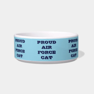 Pet Bowl Proud Air Force Cat Voerbakje