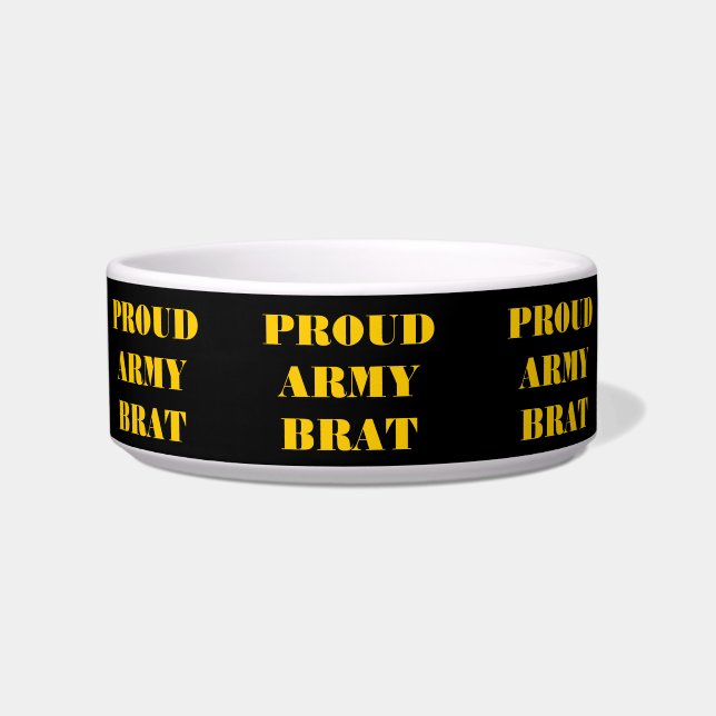 Pet Bowl Proud Army Brat Voerbakje (Voorkant)