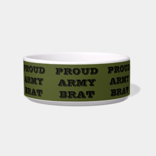 Pet Bowl Proud Army Brat Voerbakje