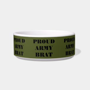 Pet Bowl Proud Army Brat Voerbakje