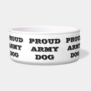 Pet Bowl Proud Army Dog Voerbakje