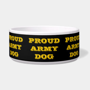 Pet Bowl Proud Army Dog Voerbakje