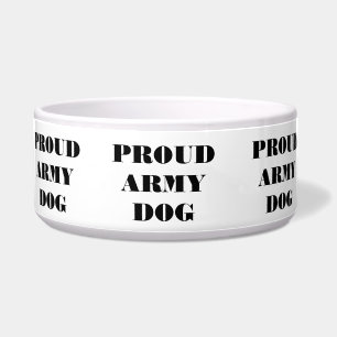 Pet Bowl Proud Army Dog Voerbakje
