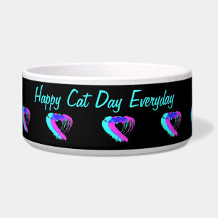 Pet Bowl Roze & Blauwe Harten Voerbakje