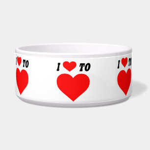 Pet Bowl waar ik van hou Voerbakje
