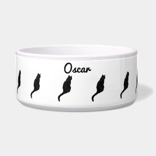 Pet Bowl Zwarte kat Voerbakje