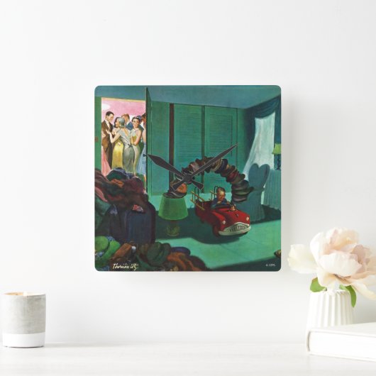 Pet Bridge Vierkante Klok (Huis)