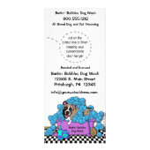 Pet Brindle Boxer Grooming Business Door Hangers Reclamekaart (Achterkant)