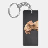 Pet Brown Beagle Dog Sleutelhanger (Voorkant Links)