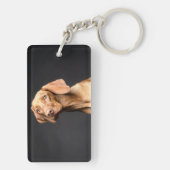 Pet Brown Beagle Dog Sleutelhanger (achterkant)