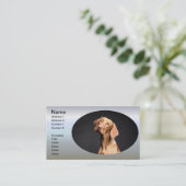 Pet Brown Beagle Dog Visitekaartje (Staand voorkant)