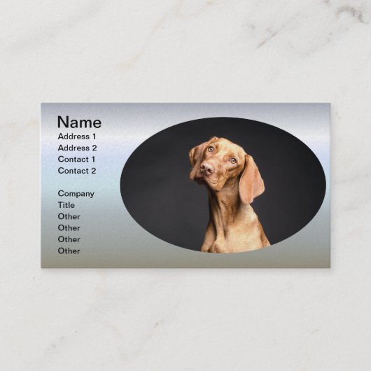 Pet Brown Beagle Dog Visitekaartje (Voorkant)