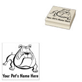  Pet Bulldog Rubber Stamp Rubberstempel (Gestempeld)