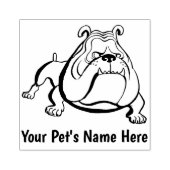  Pet Bulldog Rubber Stamp Rubberstempel (Afrduk)