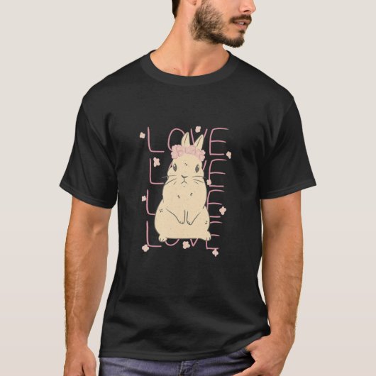 Pet Bunny Gift Idea Bunny Lovers Rabbit T-shirt (Voorkant)