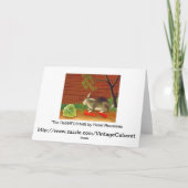 Pet Bunny Konijn Pasen Kaart ~ (Achterkant)