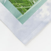 Pet bunny photo collage - clouds fleece deken (Hoek)