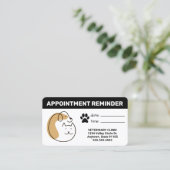 Pet Business Appointment Card Afsprakenkaartje (Staand voorkant)