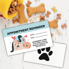 Pet Business Appointment Card Afsprakenkaartje