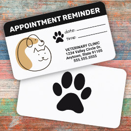 Pet Business Appointment Card Afsprakenkaartje