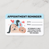 Pet Business Appointment Card Afsprakenkaartje (Voorkant)