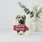 Pet Business Appointment Card -  Afsprakenkaartje (Staand voorkant)