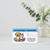 Pet Business Appointment Card Afsprakenkaartje (Staand voorkant)