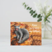 Pet Business Cat Aanstelling Herinnering Briefkaar Briefkaart (Staand voorkant)