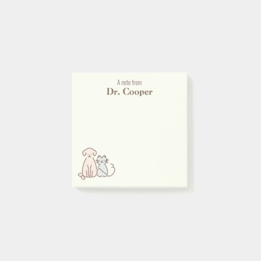 Pet Business gepersonaliseerd Post-it® Notes (Voorkant)