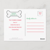 Pet Business KerstBriefkaarten - Dog Foto Briefkaart (Achterkant)