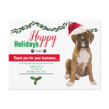Pet Business KerstBriefkaarten - Dog Foto