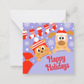 Pet Business-kerstcadeat Notitiekaartje (Voorkant)