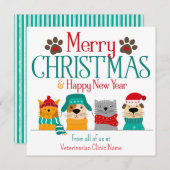 Pet Business-kerstcadeat Notitiekaartje (Voorkant / Achterkant)