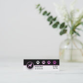 Pet Business Mini-Visitekaartjes Mini Visitekaartje (Staand voorkant)