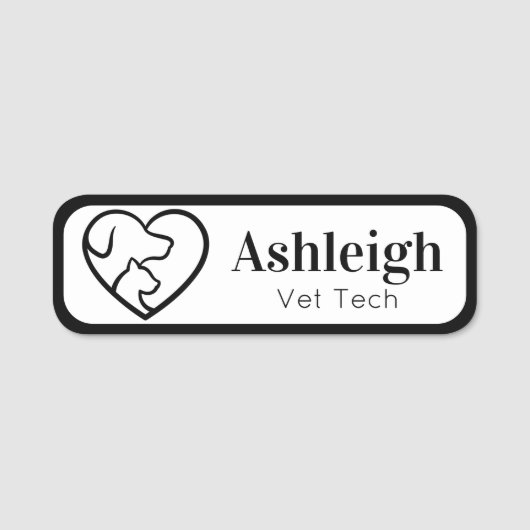 Pet Business Name Tag (Voorkant)