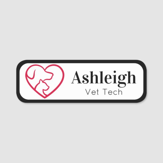 Pet Business Name Tag (Voorkant)