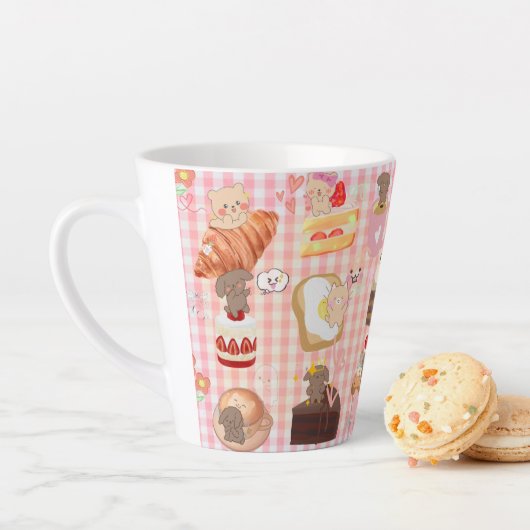 pet cafe latte mok (In situ)