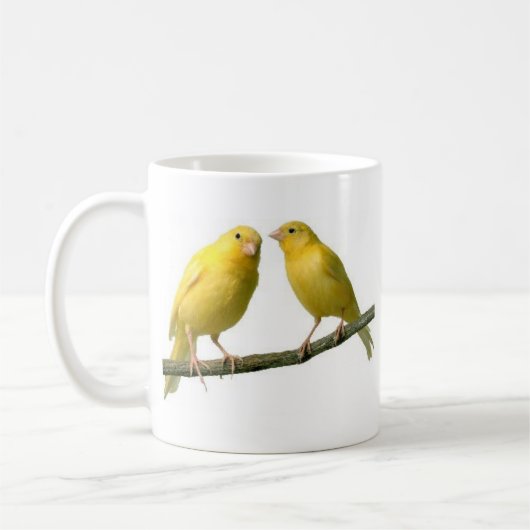 Pet Canary Bird Merchandise Koffiemok (Links)
