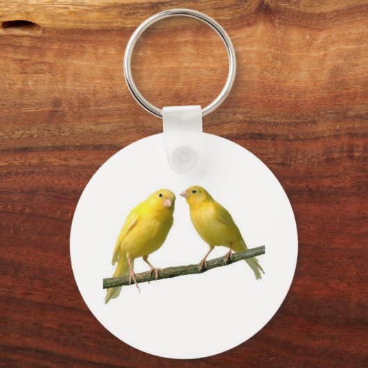 Pet Canary Bird Merchandise Sleutelhanger (Voorkant)