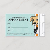 Pet Care Afspraak Herinnering Peking Hond en Kat Visitekaartje (Voorkant)