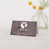 Pet Care Appointment Card with Logo & Cute Animal  Afsprakenkaart (Achterkant)