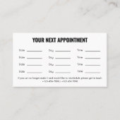 Pet Care Appointment Card with Logo & Cute Animal  Afsprakenkaartje (Voorkant)