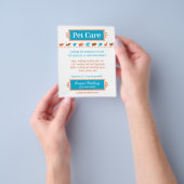 Pet Care brochure Colorful Animal Silhouettes (Hand)