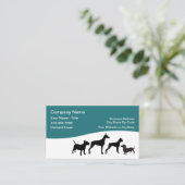 Pet Care Business Cards Simple Design Visitekaartje (Staand voorkant)